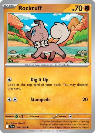 Rockruff (84) Reverse Holofoil - Journey Together