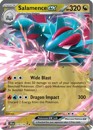 Salamence ex (114) Holofoil - Journey Together