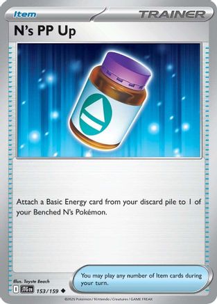 N's PP Up (153) Reverse Holofoil - Journey Together