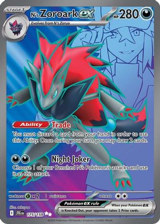 N's Zoroark ex - 175/159 (175) Holofoil - SV09 Journey Together