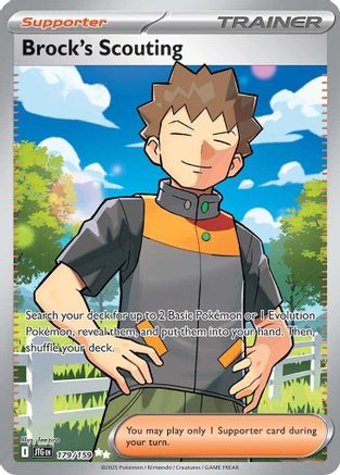 Brock's Scouting - 179/159 (179) Holofoil - SV09 Journey Together