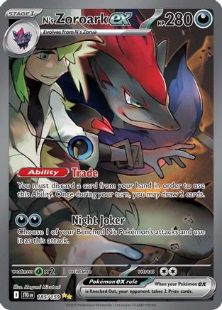 N's Zoroark ex (185) Holofoil - Journey Together