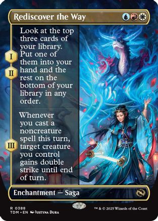 Rediscover the Way (Borderless) Foil (388) - Tarkir: Dragonstorm