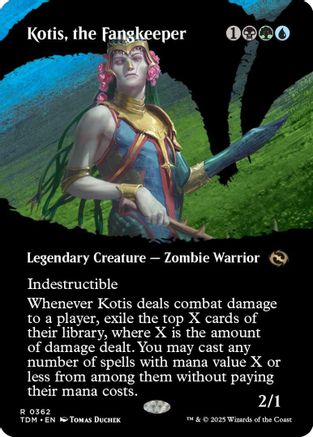 Kotis, the Fangkeeper (Borderless) (362) Foil - Tarkir: Dragonstorm