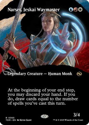 Narset, Jeskai Waymaster (Borderless) Foil (365) - Tarkir: Dragonstorm