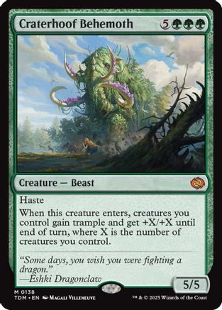 Craterhoof Behemoth (138) - Tarkir: Dragonstorm