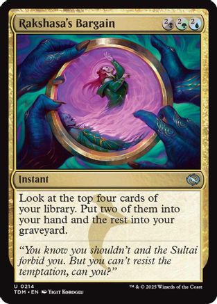 Rakshasa's Bargain (214) Foil - Tarkir: Dragonstorm