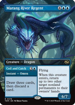 Marang River Regent // Coil and Catch (Borderless) (378) - Tarkir: Dragonstorm