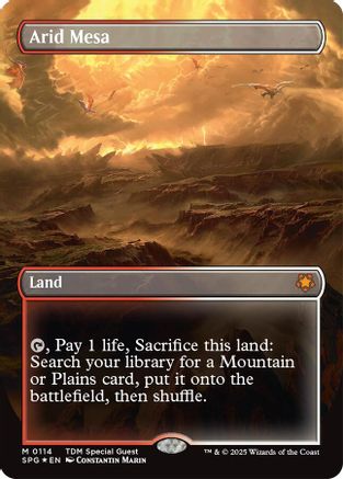 Arid Mesa (Borderless) (Dragonscale Foil) (114) - Special Guests
