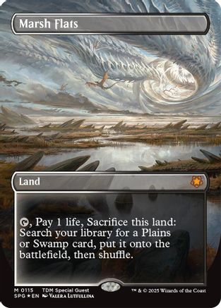 Marsh Flats (Borderless) (Dragonscale Foil) (115) - Special Guests