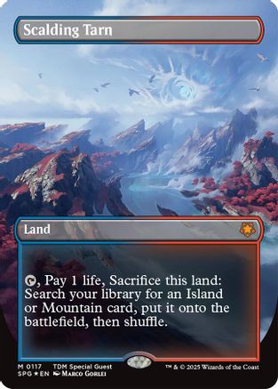 Scalding Tarn (Borderless) (Dragonscale Foil) (117) Foil - Special Guests