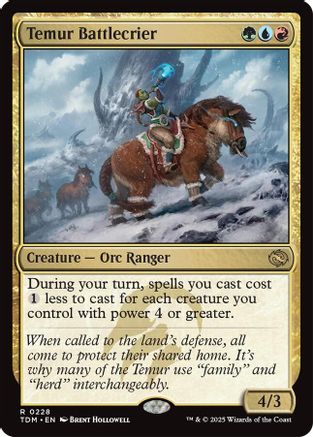 Temur Battlecrier (228) Foil - Tarkir: Dragonstorm