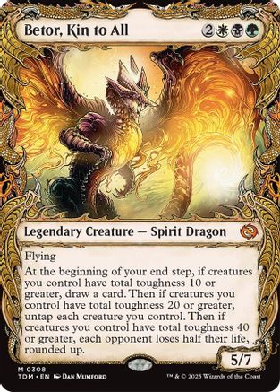 Betor, Kin to All (Showcase) (308) Foil - Tarkir: Dragonstorm