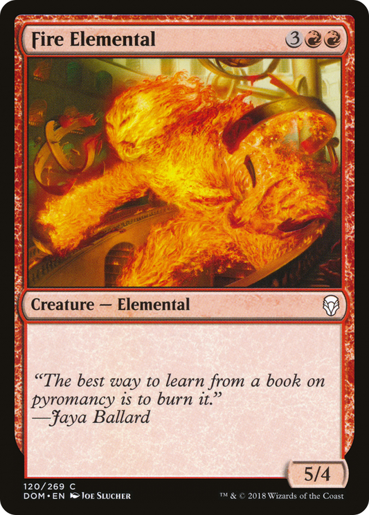 Fire Elemental [Dominaria] Foil