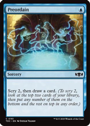 Preordain (161) - Commander: Tarkir: Dragonstorm