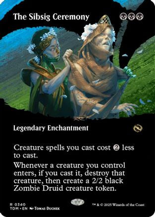 The Sibsig Ceremony (Borderless) (340) Foil - Tarkir: Dragonstorm