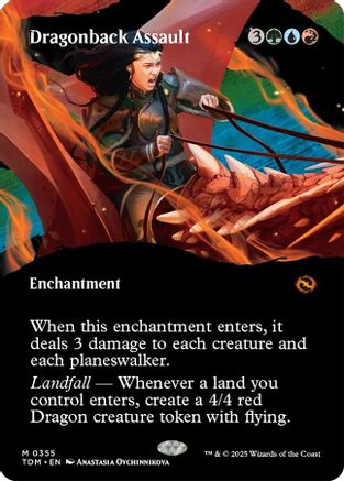 Dragonback Assault (Borderless) (355) - Tarkir: Dragonstorm