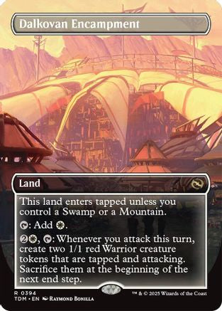 Dalkovan Encampment (Borderless) (394) - Tarkir: Dragonstorm