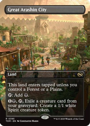 Great Arashin City (Borderless) (395) Foil - Tarkir: Dragonstorm