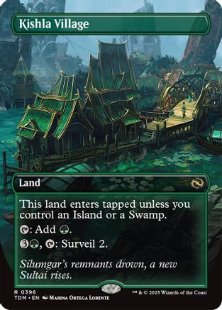 Kishla Village (Borderless) (396) Foil - Tarkir: Dragonstorm