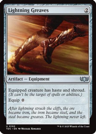 Lightning Greaves (102) - Commander: Tarkir: Dragonstorm
