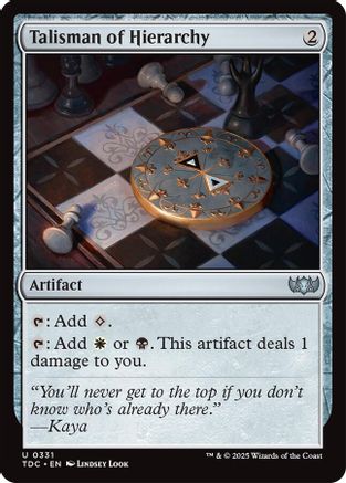 Talisman of Hierarchy (331) - Commander: Tarkir: Dragonstorm