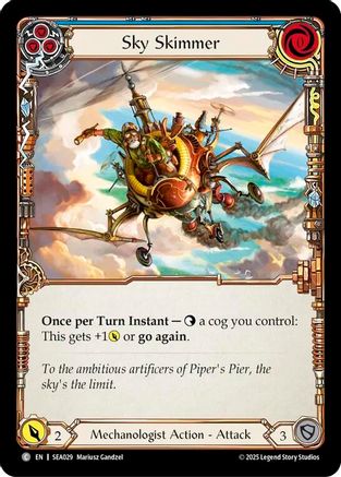 Sky Skimmer (Blue) (SEA029) Rainbow Foil - High Seas