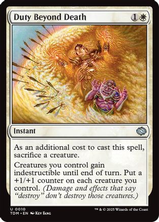 Duty Beyond Death (010) Foil - Tarkir: Dragonstorm