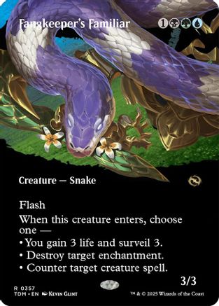 Fangkeeper's Familiar (Borderless) (357) Foil - Tarkir: Dragonstorm