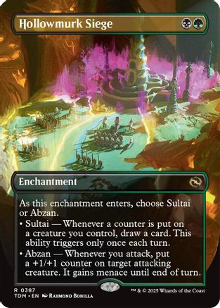 Hollowmurk Siege (Borderless) (387) Foil - Tarkir: Dragonstorm