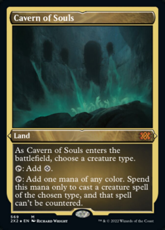 Cavern of Souls (Foil Etched) [Double Masters 2022] | Silver Goblin