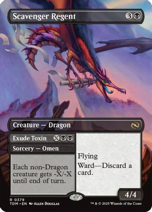 Scavenger Regent // Exude Toxin (Borderless) (379) - Tarkir: Dragonstorm