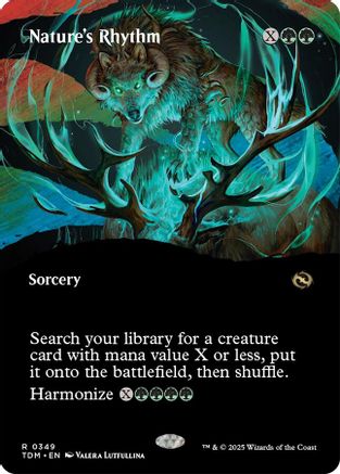 Nature's Rhythm (Borderless) (349) Foil - Tarkir: Dragonstorm