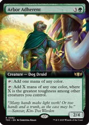 Arbor Adherent (Extended Art) (082) - Commander: Tarkir: Dragonstorm