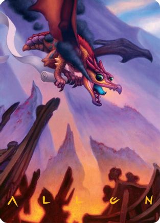 Scavenger Regent Art Card (45/54) (Gold-Stamped Signature) (045) - Art Series: Tarkir: Dragonstorm
