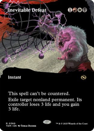 Inevitable Defeat (Borderless) (360) Foil - Tarkir: Dragonstorm