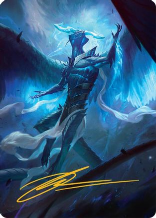 Ugin, Eye of the Storms Art Card (1/54) (Gold-Stamped Signature) (001) - Art Series: Tarkir: Dragonstorm