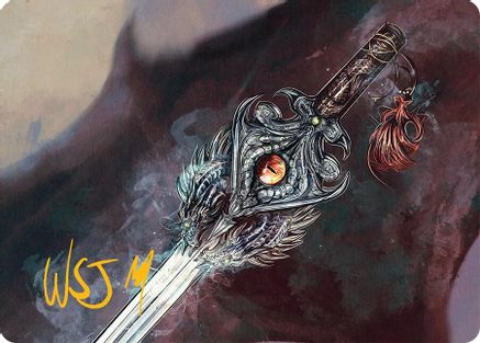 Dragonfire Blade Art Card (40/54) (Gold-Stamped Signature) (040) - Art Series: Tarkir: Dragonstorm