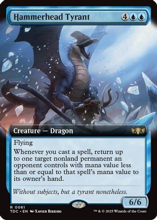 Hammerhead Tyrant (Extended Art) (061) - Commander: Tarkir: Dragonstorm