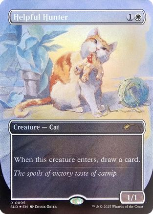 Helpful Hunter (895) Foil - Secret Lair Drop Series