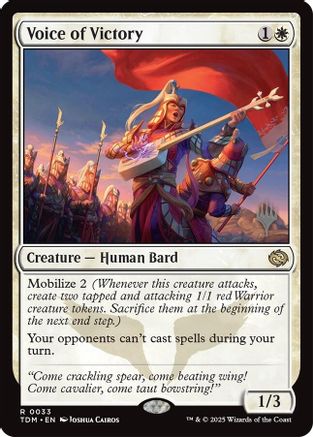 Voice of Victory (033) Foil - Promo Pack: Tarkir: Dragonstorm