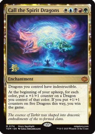 Call the Spirit Dragons Foil (174) - Prerelease Cards