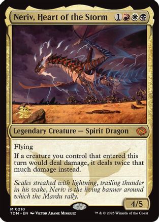 Neriv, Heart of the Storm (210) Foil - Prerelease Cards