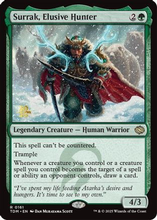 Surrak, Elusive Hunter (161) Foil - Prerelease Cards