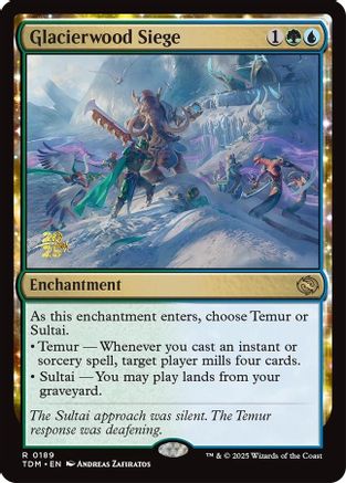 Glacierwood Siege (189) Foil - Prerelease Cards