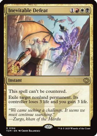 Inevitable Defeat (194) Foil - Prerelease Cards