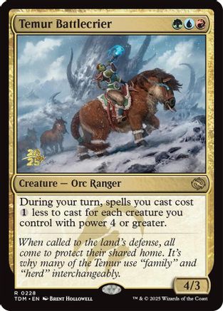 Temur Battlecrier (228) Foil - Prerelease Cards