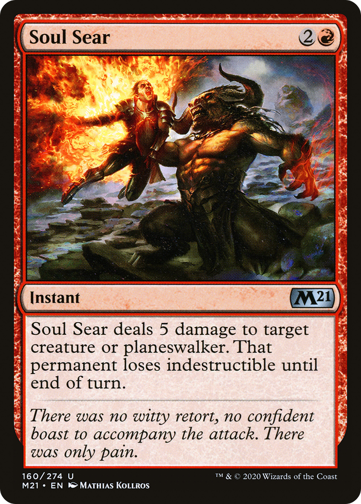 Soul Sear (160) Foil - Core Set 2021