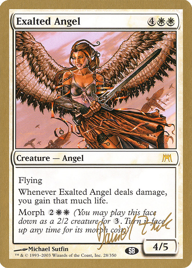 Exalted Angel (Daniel Zink) (SB) [World Championship Decks 2003] | Silver Goblin