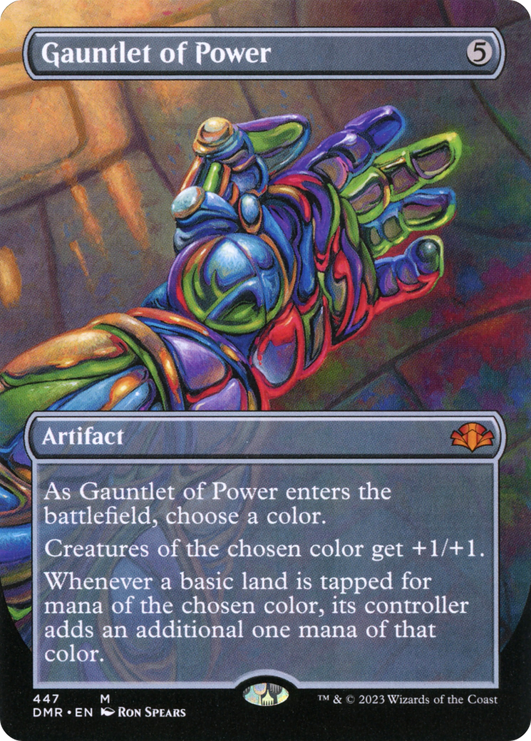 Gauntlet of Power (Borderless Alternate Art) [Dominaria Remastered] | Silver Goblin